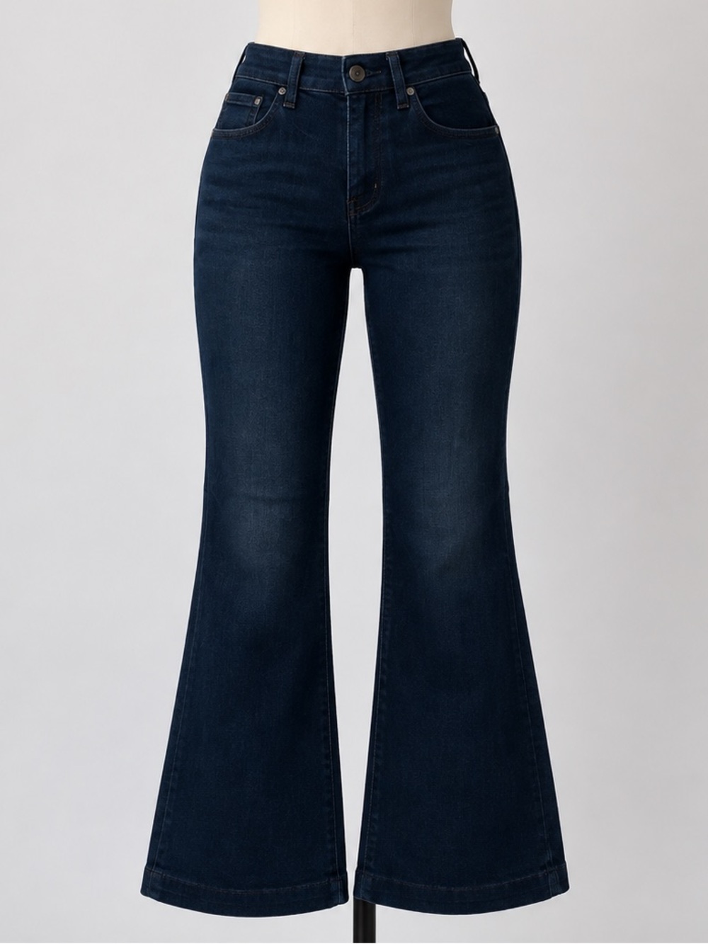 7 For All Mankind DOJO Dark Wash Flare Heans